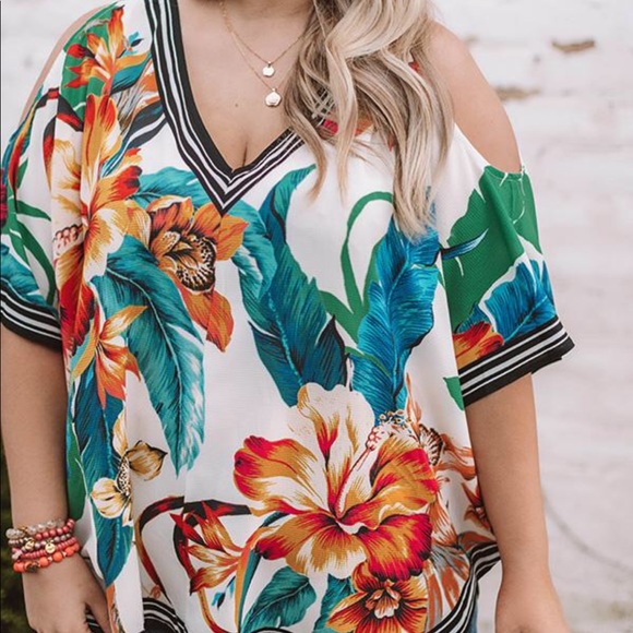 Poolside In Paradise Shift Top - Picture 3 of 8